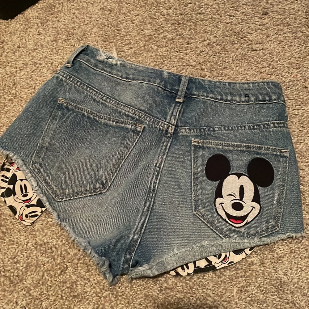 Mickey Mouse Denim Shorts H&M Disney
